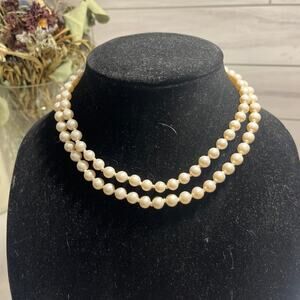 Fake pearl necklace